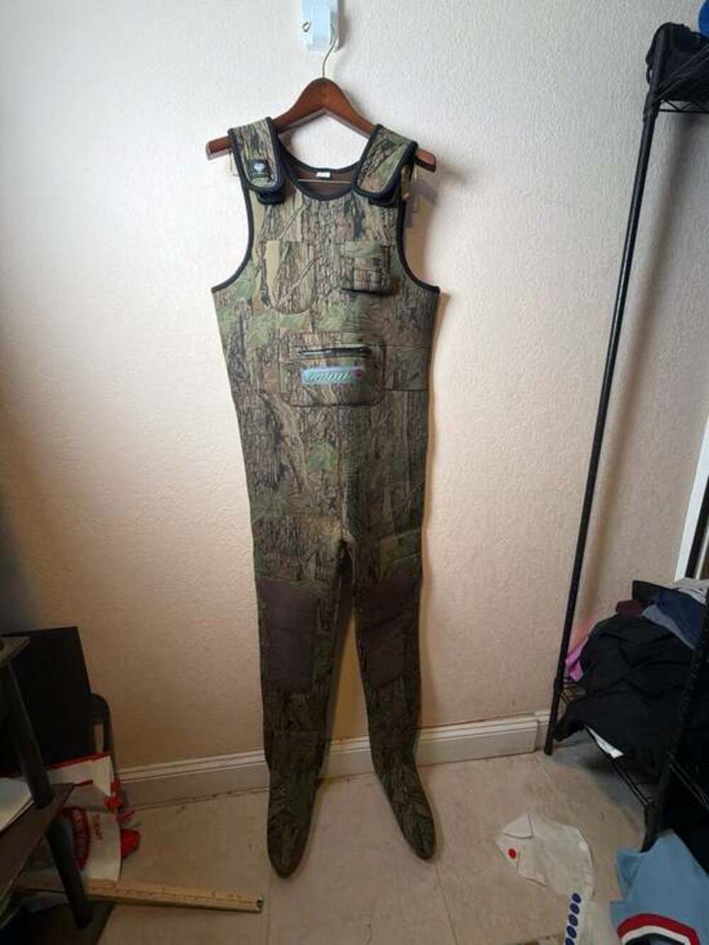 Kobuk Neoprene Stockingfoot Chest Waders Trebark Camo size L Made in USA